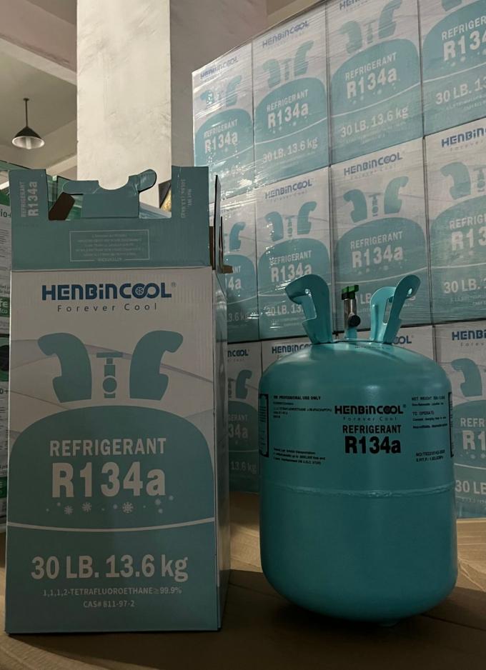Tinggi kemurnian R134A pendingin 99,99 Air Con pendingin gas 1